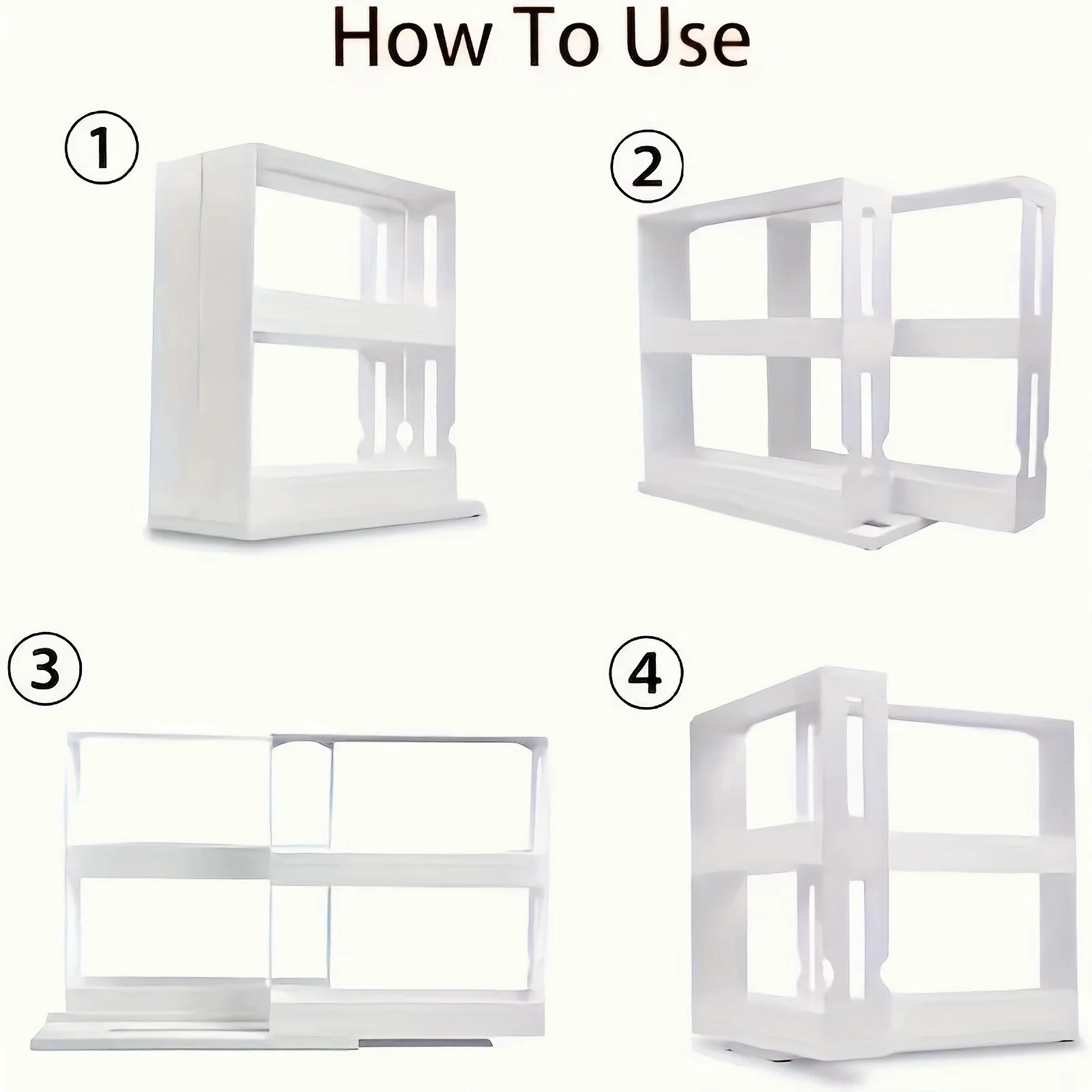 Spice Rack Organizer with Swivel Shelves - Image 3