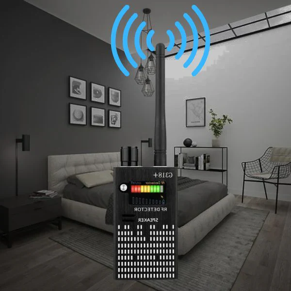 Spy Detector Device | RF Bug Detector, Hidden Camera & GPS Tracker Finder with Laser Lens - Anti-Spy Signal Protection - Image 2
