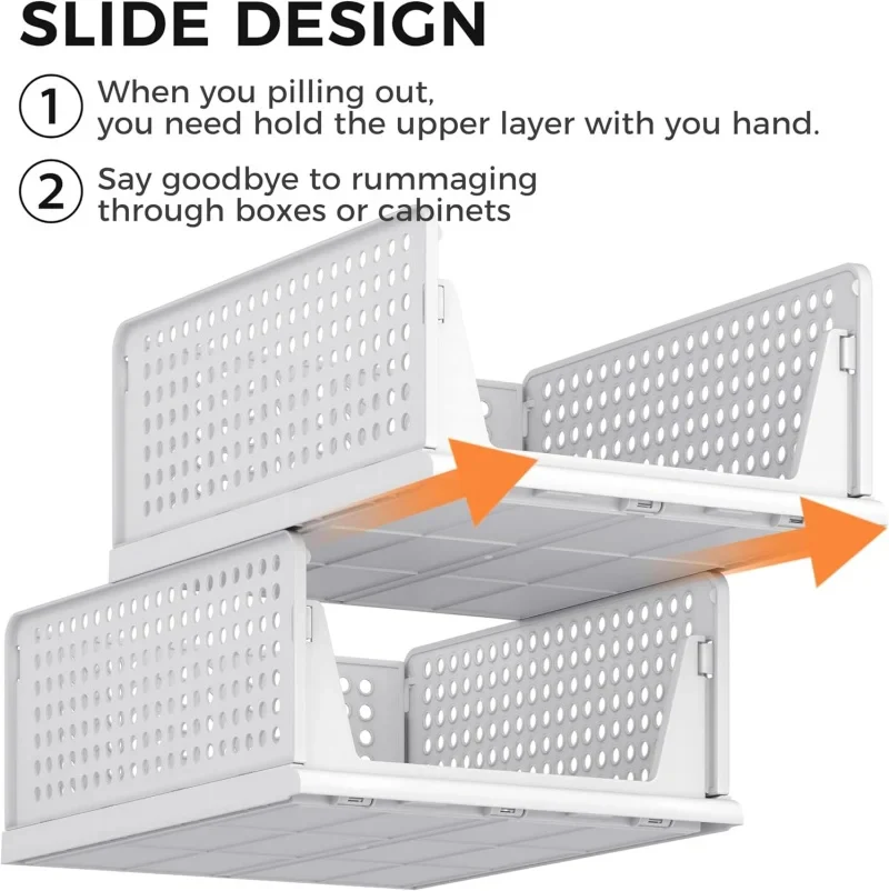 Stackable Plastic Drawer Closet Organizer - Image 2