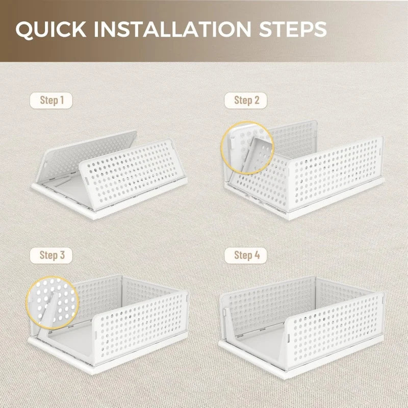Stackable Plastic Drawer Closet Organizer - Image 3