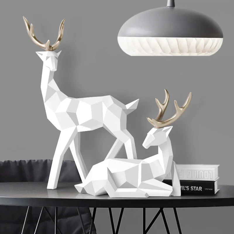 Stag Figures Sculpture - Image 3