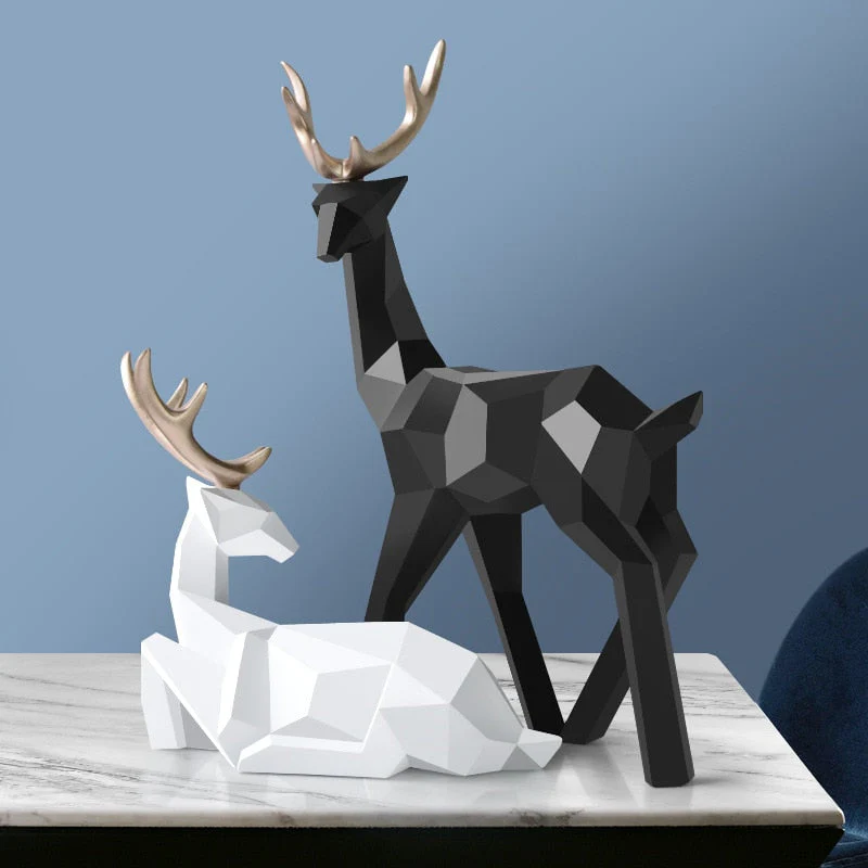 Stag Figures Sculpture - Image 4