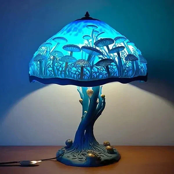 Stained Glass Plant Series Table Lamp - Image 6