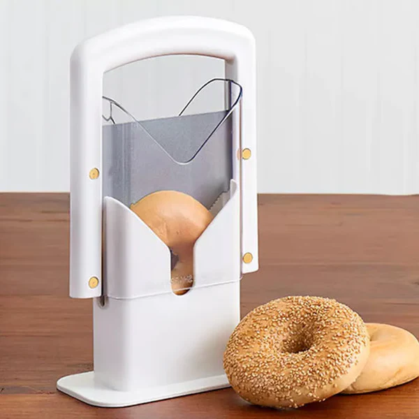 Stainless Steel Bagel Slicer For Small & Large Bagels - Image 2