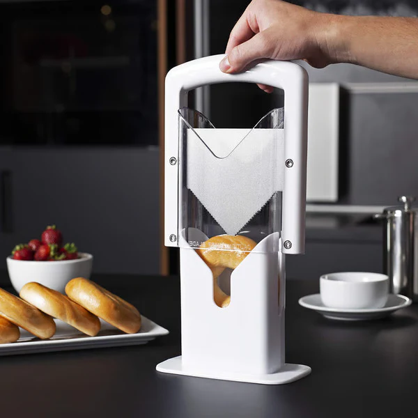 Stainless Steel Bagel Slicer For Small & Large Bagels - Image 3