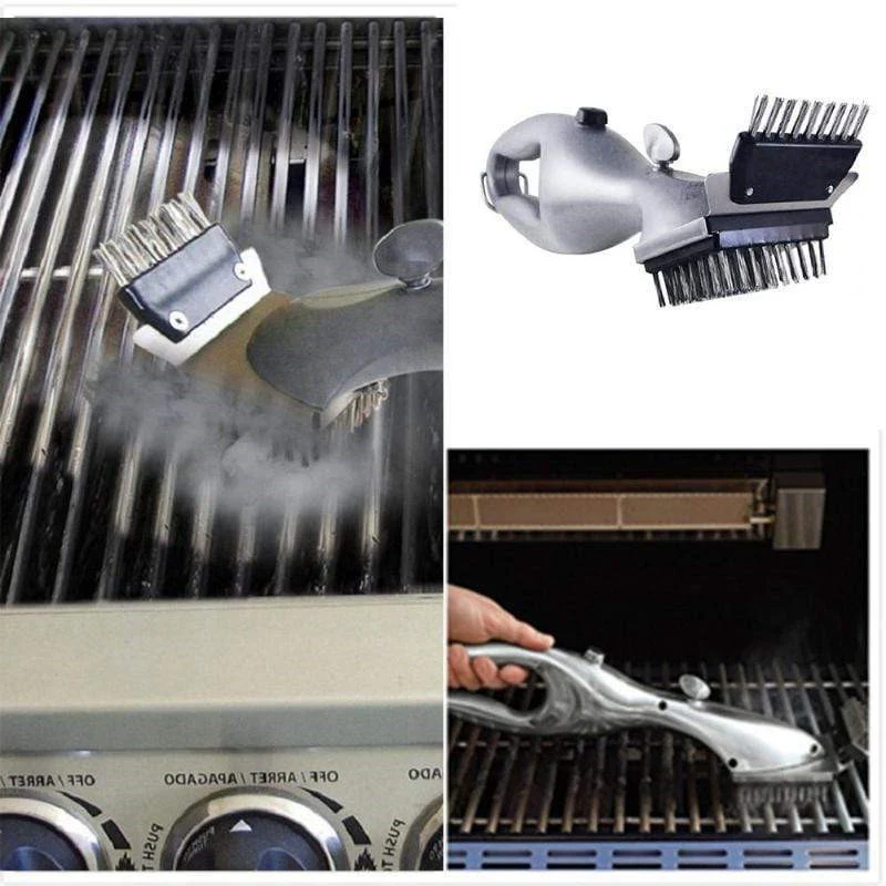 Stainless Steel BBQ Cleaning Brush - Image 3