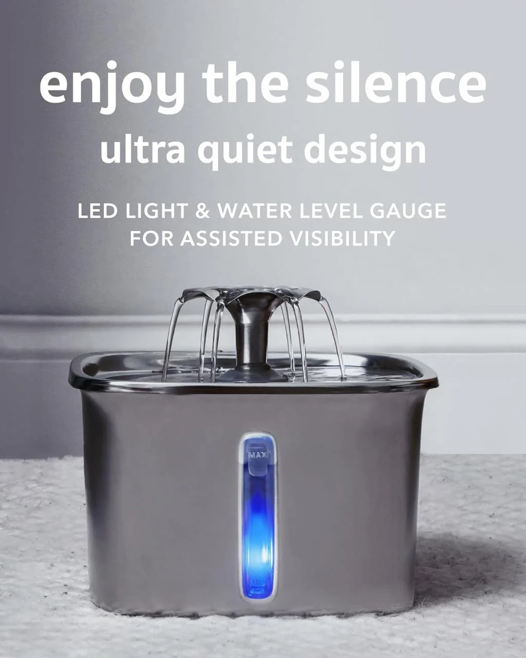 Stainless Steel Cat Water Fountain - Image 4