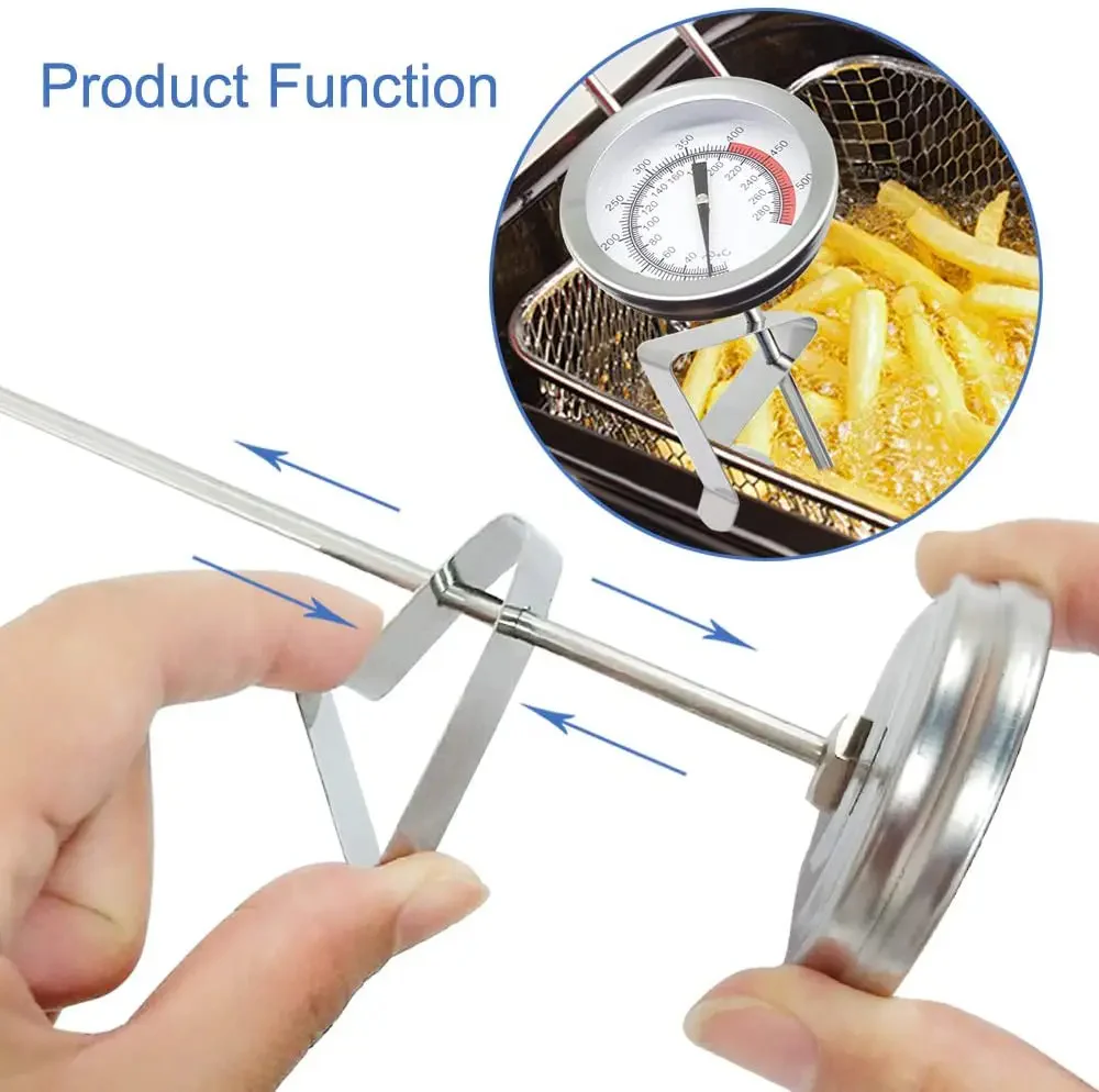 Stainless Steel Deep Fry Thermometer with Long Probe - Image 2