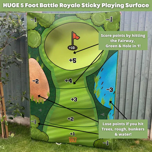 Sticky Golf Game - Mini Casual Golf Game Set, Auxiliary Practice to Improve Golf Skills Props Suitable for Indoor Outdoor - Image 2