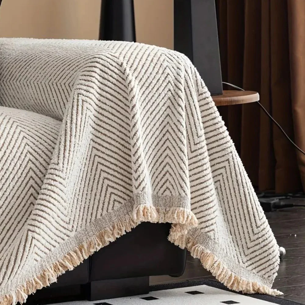 Stripe Herringbone Couch Cover - Image 5