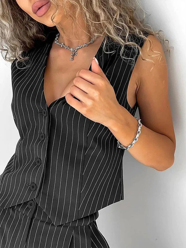 Striped Pants and Vest Set - Image 4