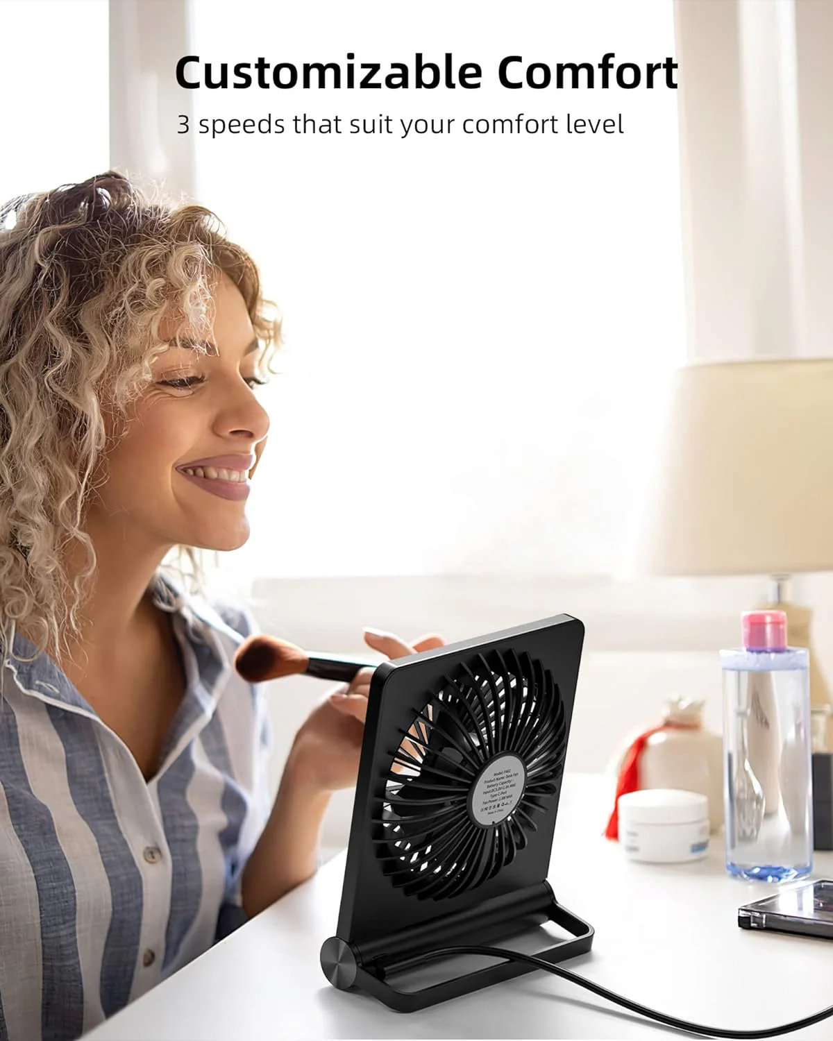 Ultra Quiet Small Desk Fan - Image 5