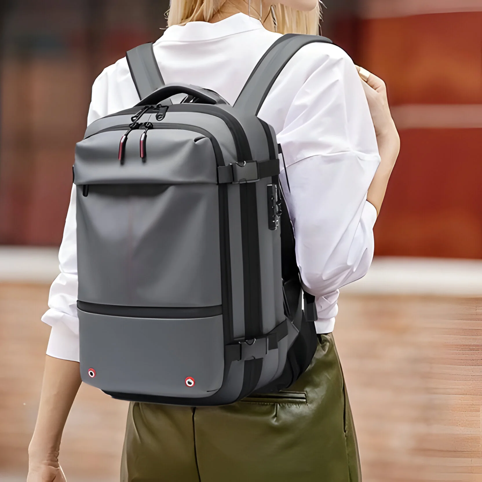 Structured Rucksack with Internal Compression System - Image 12