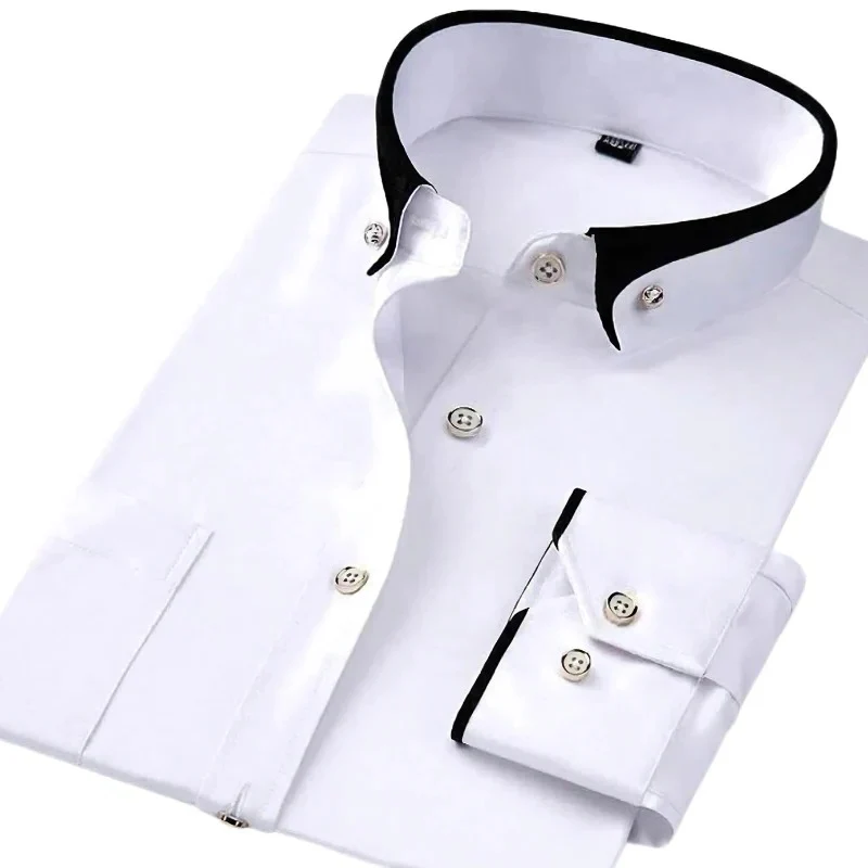 Stylish men's long-sleeved shirts: your fashion statement 2024 - Image 2