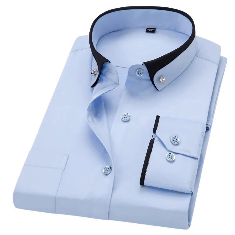 Stylish men's long-sleeved shirts: your fashion statement 2024 - Image 6