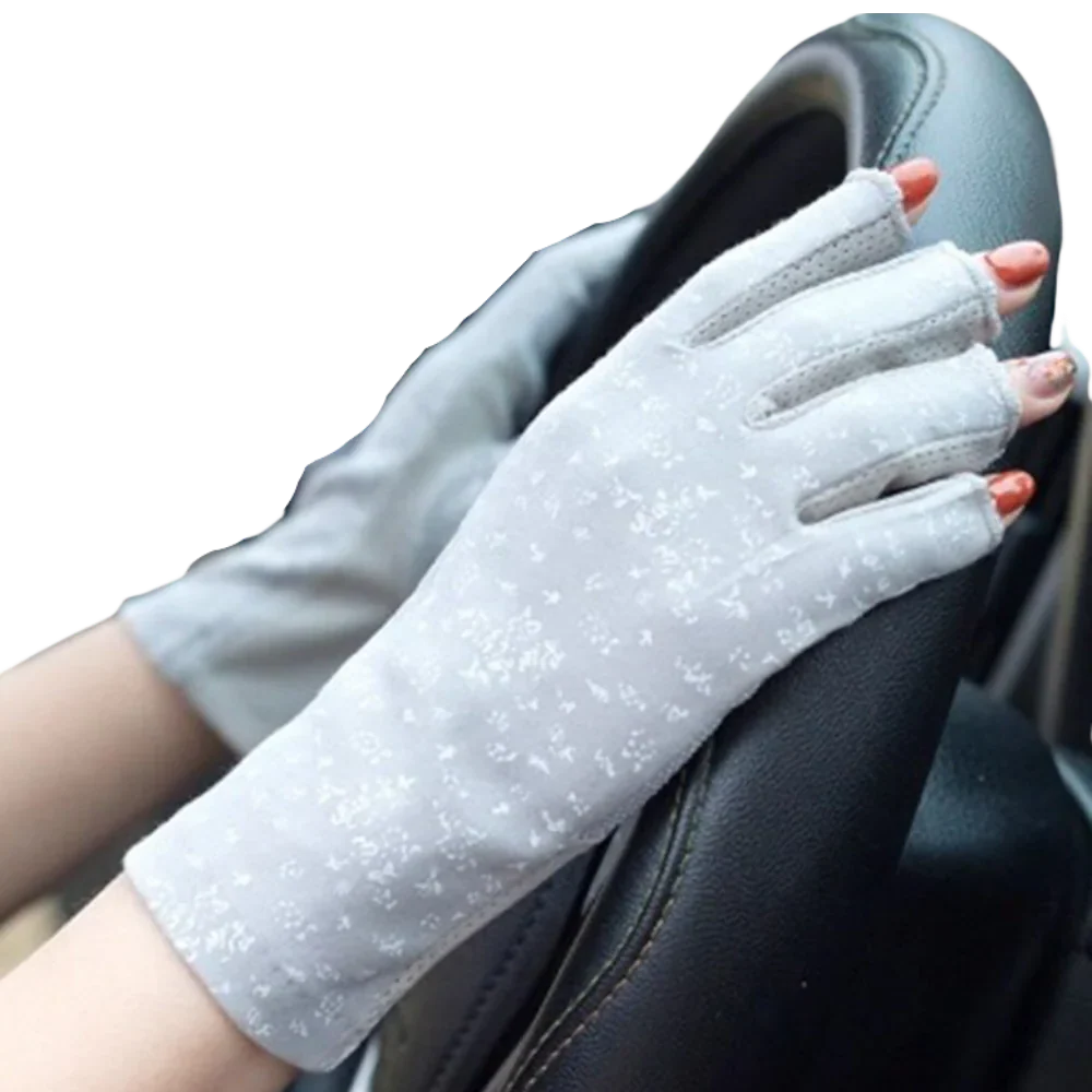 Stylish UV-Protective Cotton Gloves - Image 2