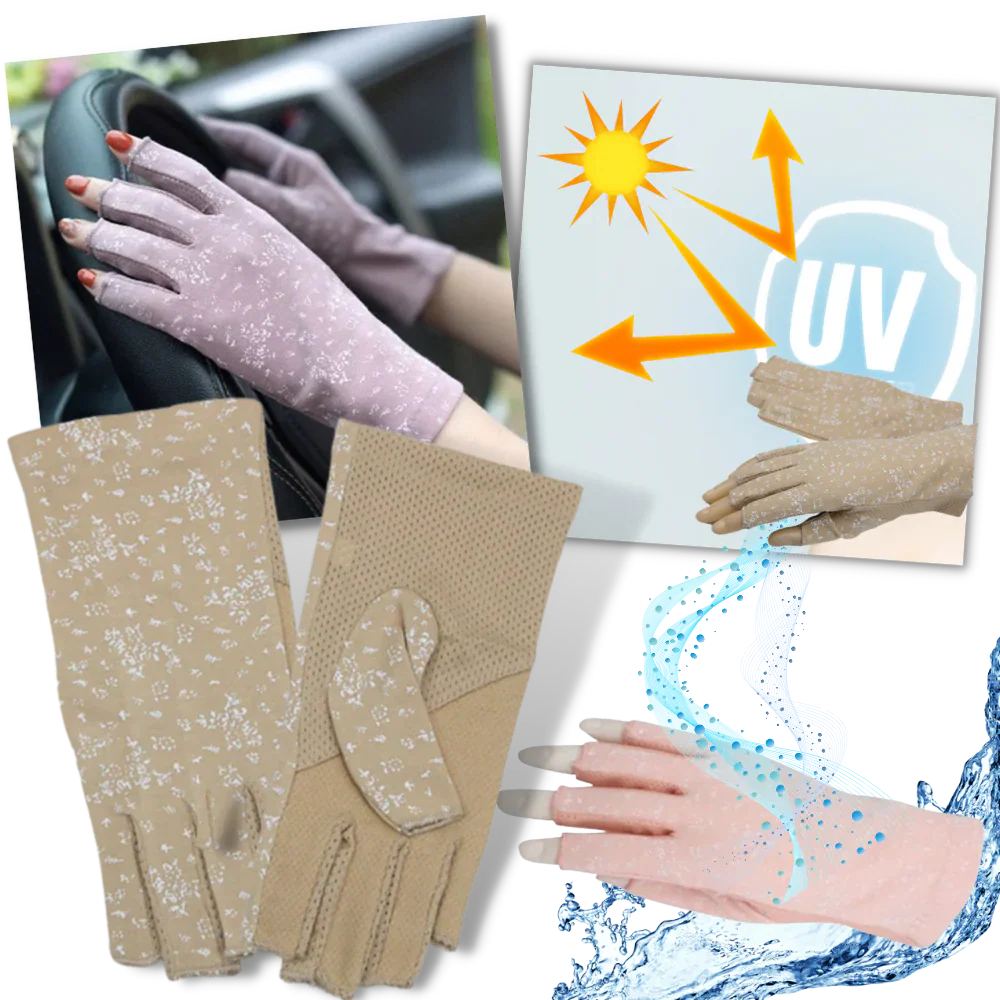 Stylish UV-Protective Cotton Gloves - Image 7