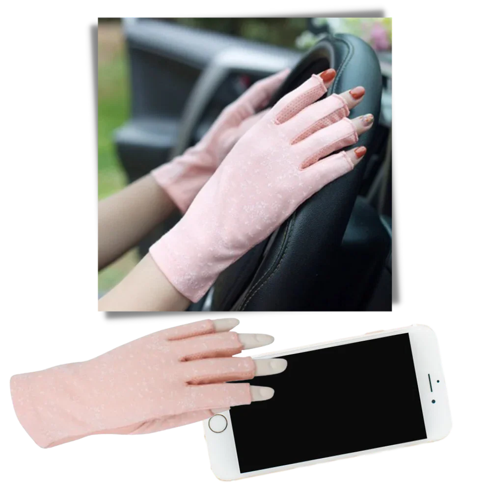 Stylish UV-Protective Cotton Gloves - Image 8