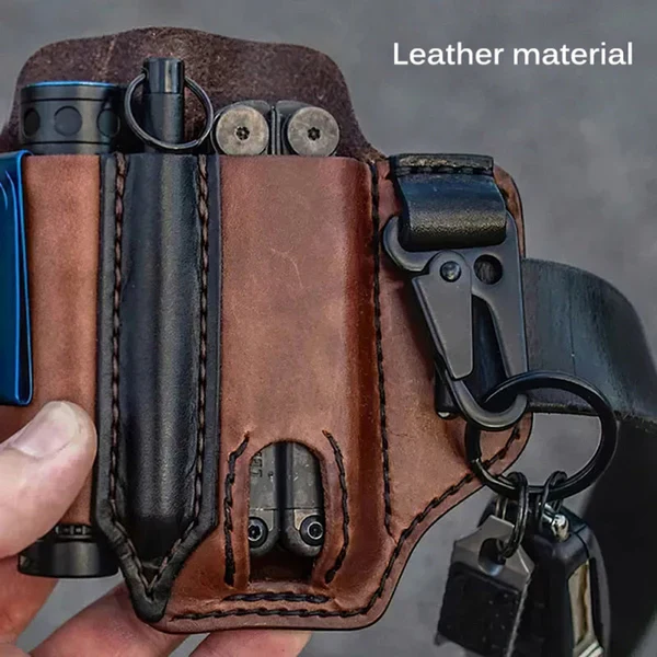 Tactical Multi Tool Belt Leather Bag - Image 4