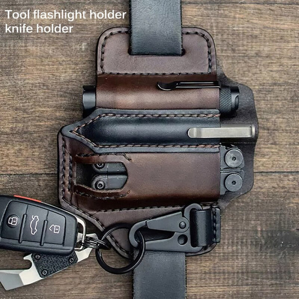 Tactical Multi Tool Belt Leather Bag - Image 5