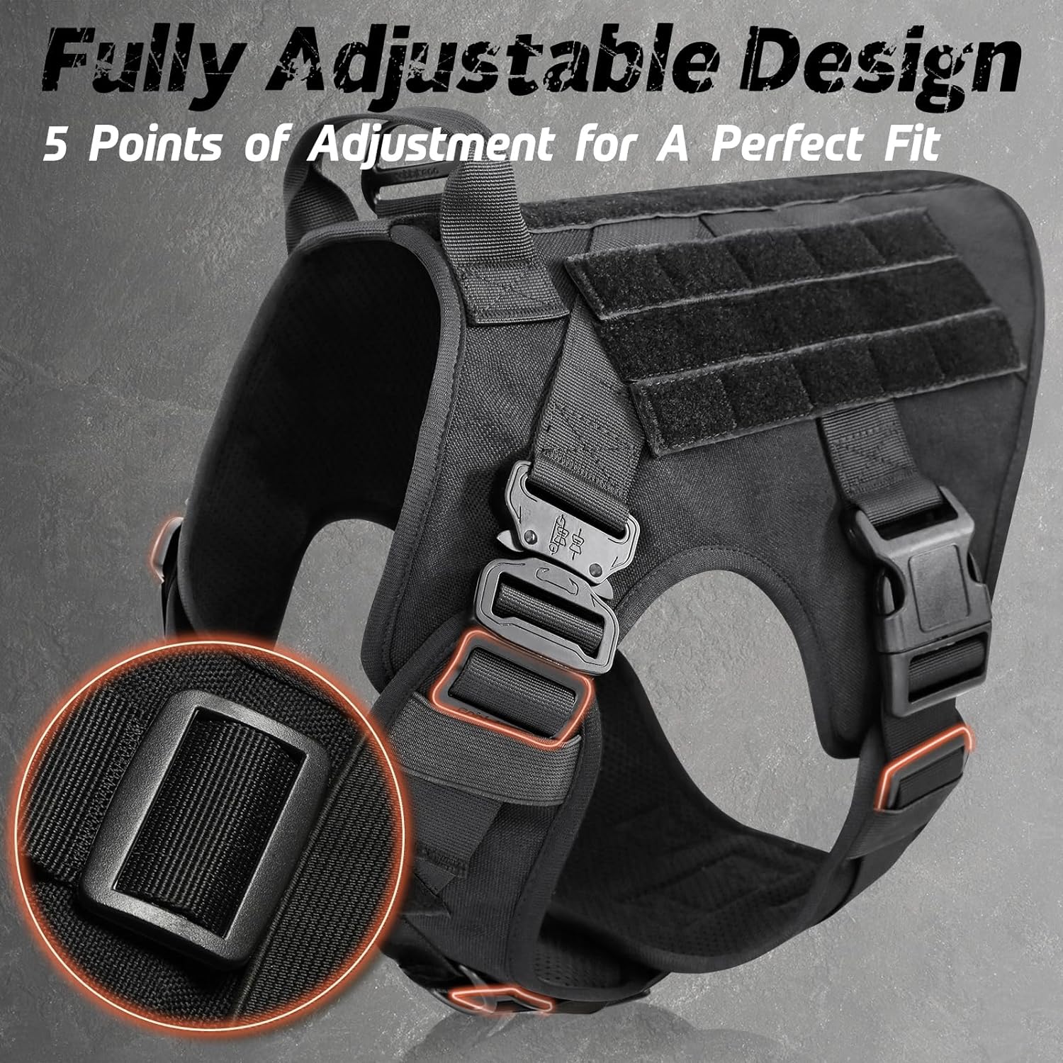 Tactical No Pull Dog Harness - Image 3