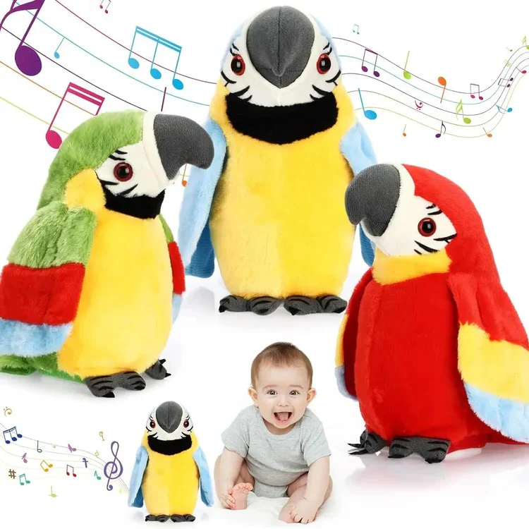 Talking & Music-Playing Parrot Plush Toy - Image 4