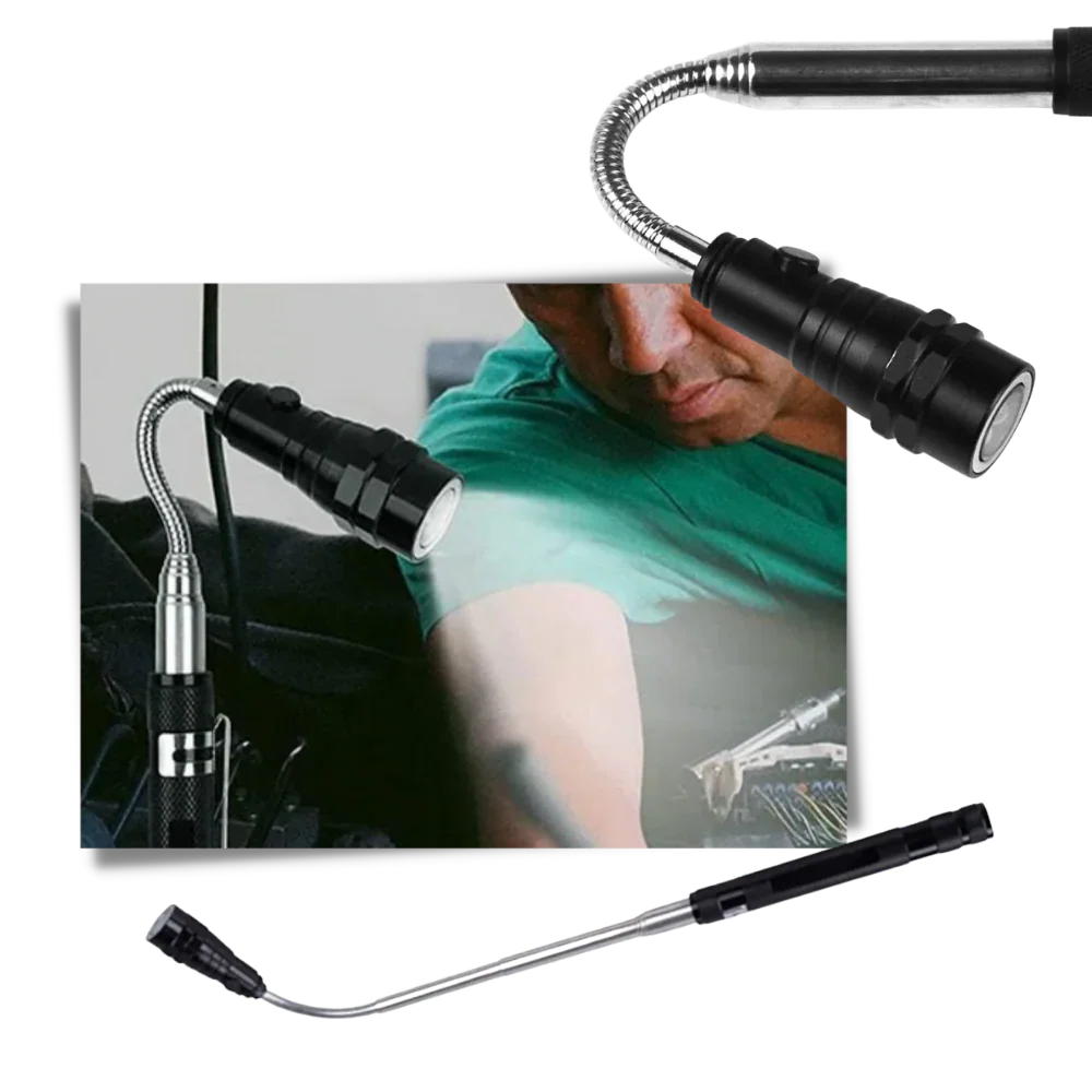 Telescopic magnetic LED flashlight - Image 6