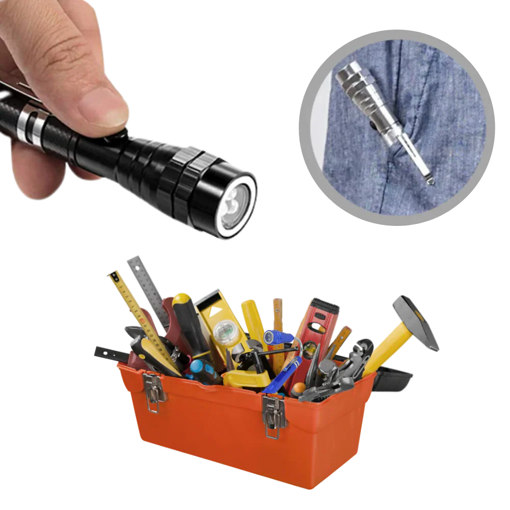 Telescopic magnetic LED flashlight - Image 7