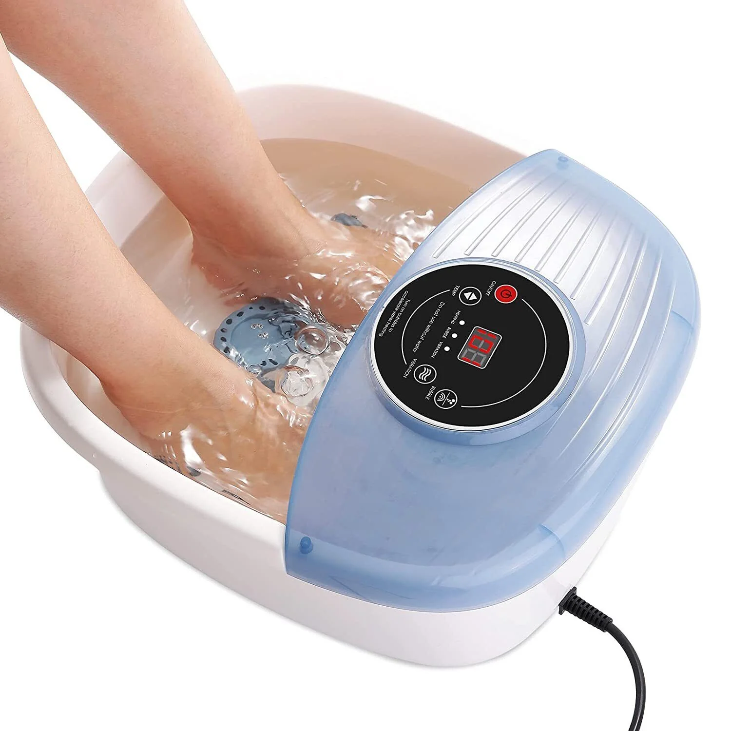 Temperature Controlled Foot Bubble Bath Vibration Massager - Image 4