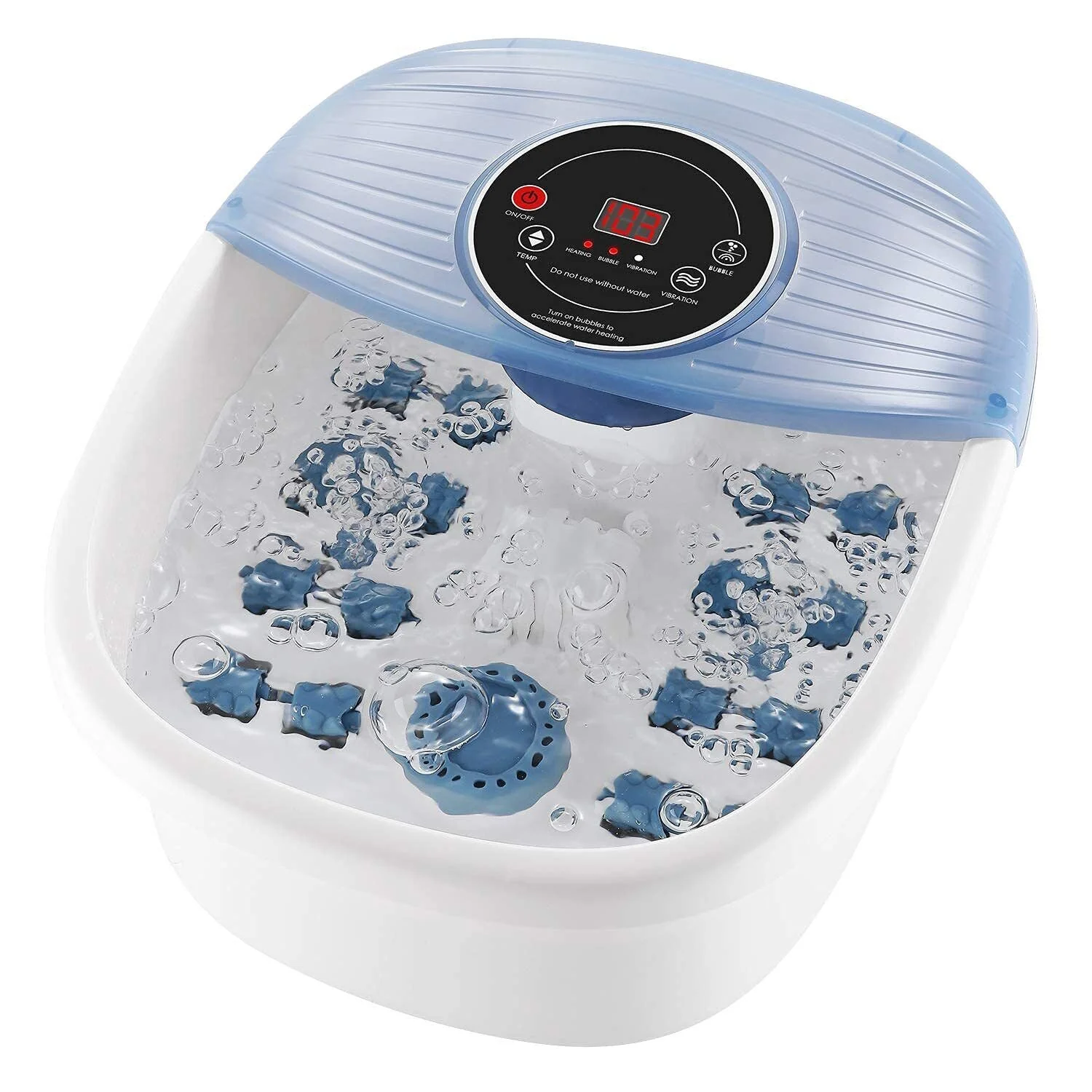 Temperature Controlled Foot Bubble Bath Vibration Massager - Image 5