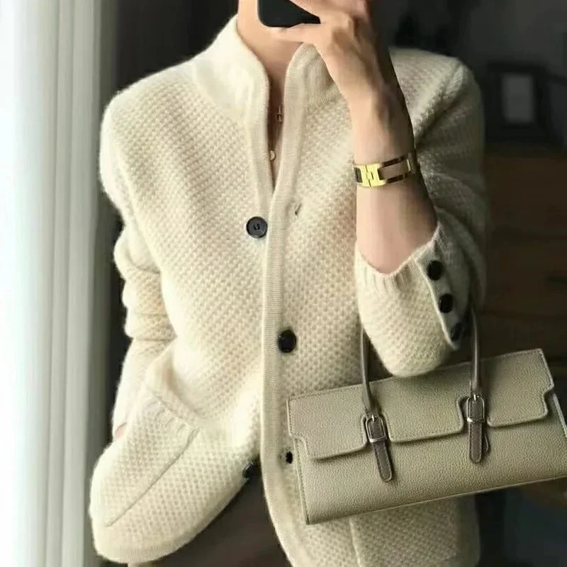 Thick Wool Sweater Jacket For Cold Winter Weather - Image 3