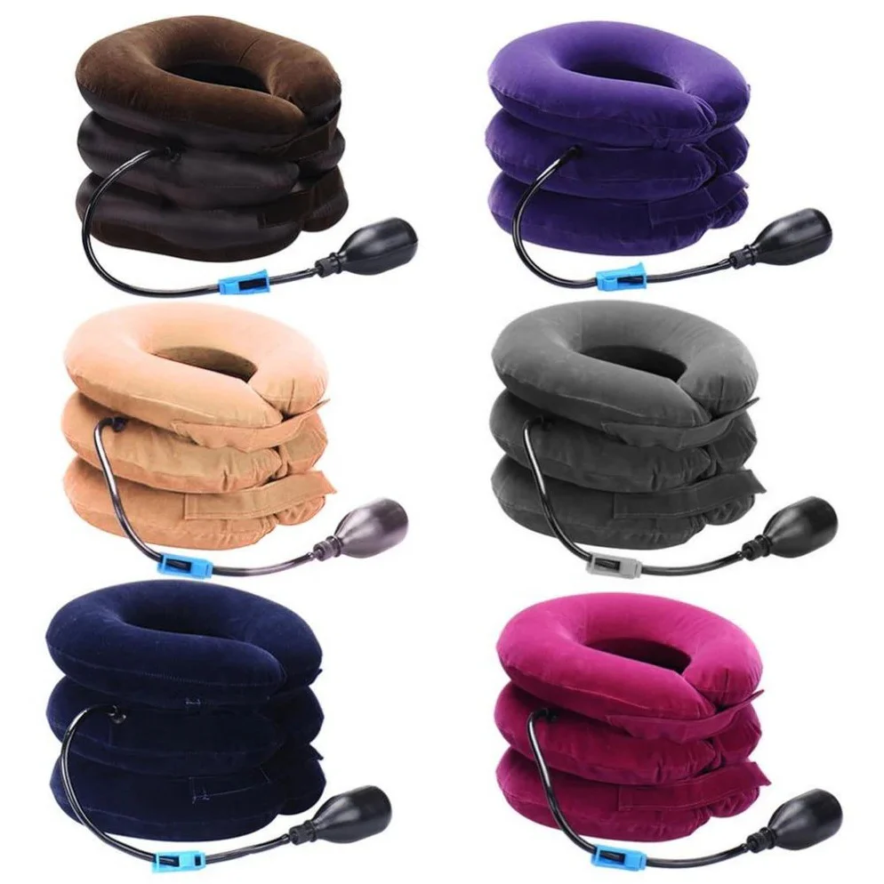 Three Layers Cervical Neck Traction Inflatable Pillow - Image 6