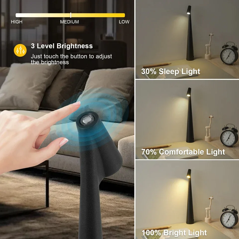 Touch Control Reading Light with Tri-Color Dimming - Image 9