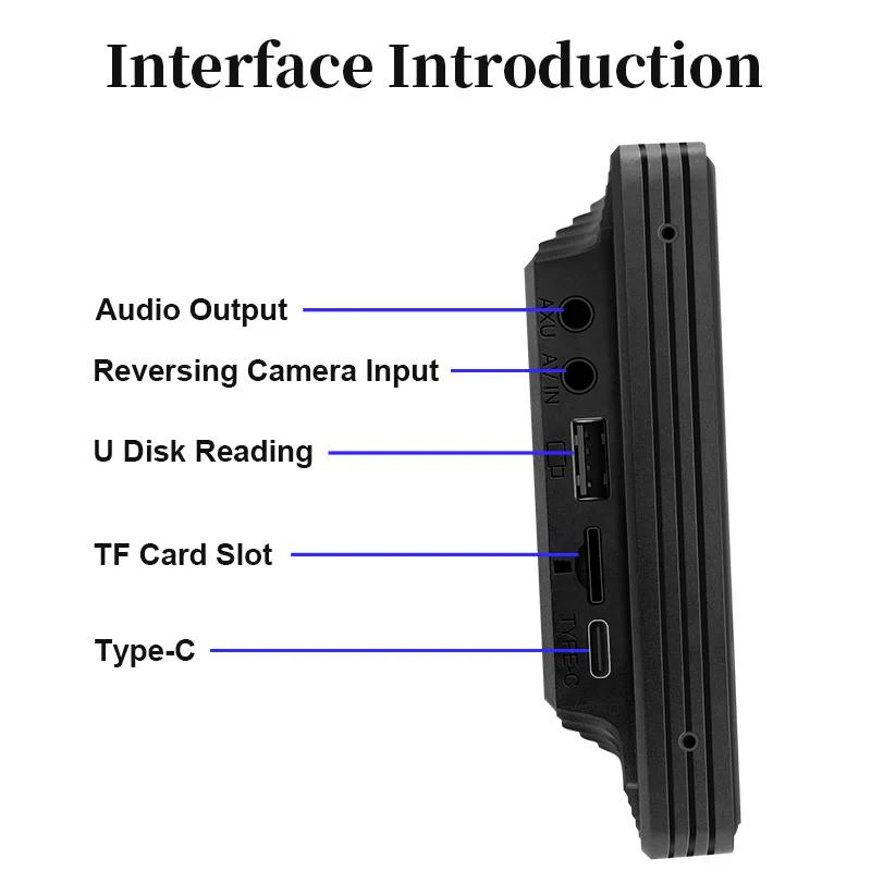 Touch Screen Car Stereo with Bluetooth and Backup Camera - Image 9