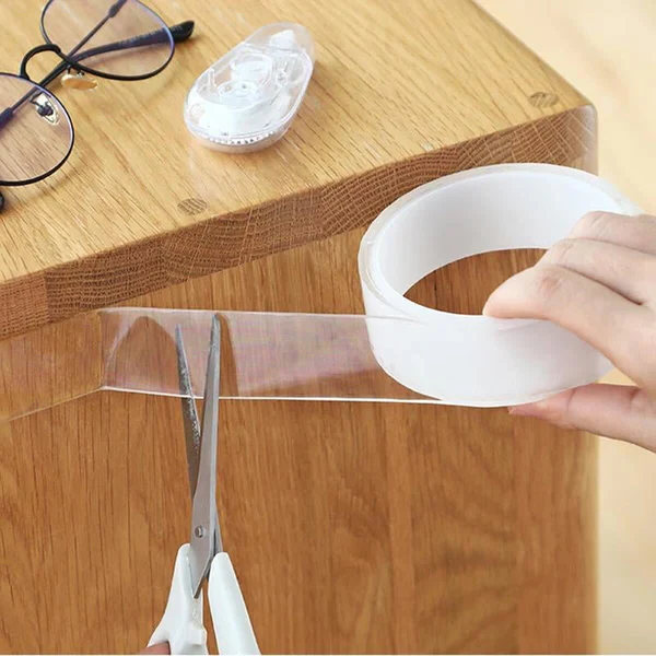 Transparent Sticky Nano Tape Double Sided Grip Reusable Home Tape Traceless Glue - Image 3