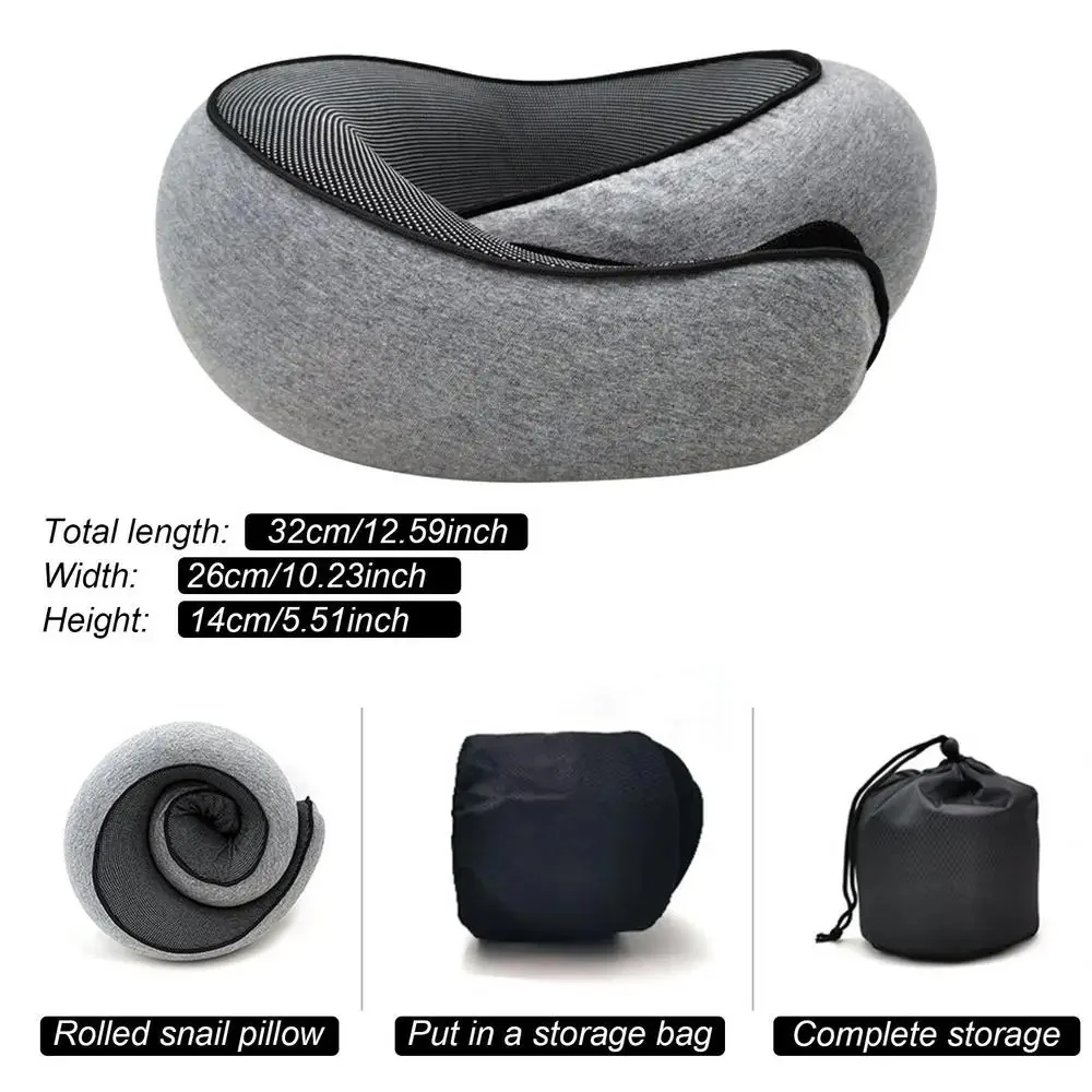 Ergonomic Travel Neck Pillow – Memory Foam Support for Airplane & Car - Image 2