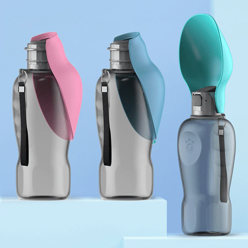 Travel Water Bottle For Dogs With Foldable Leak-proof Bowl, Large Capacity 27.05oz - Image 2