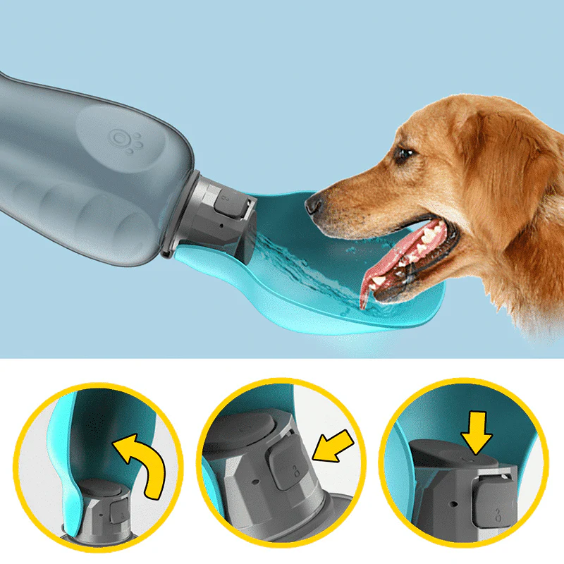 Travel Water Bottle For Dogs With Foldable Leak-proof Bowl, Large Capacity 27.05oz - Image 5