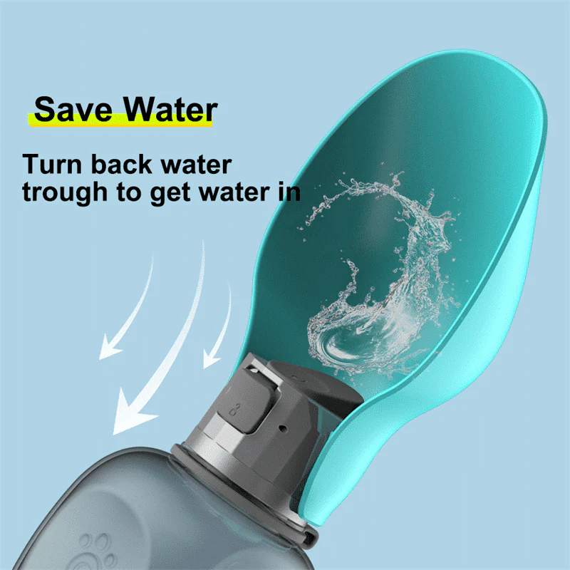 Travel Water Bottle For Dogs With Foldable Leak-proof Bowl, Large Capacity 27.05oz - Image 6