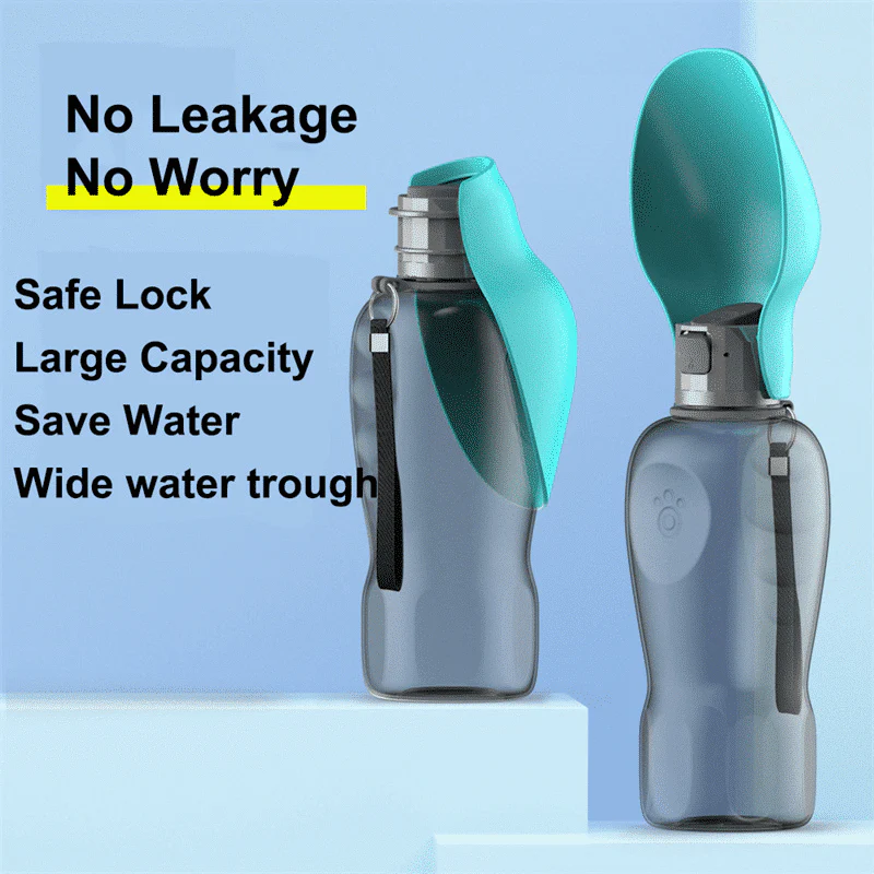 Travel Water Bottle For Dogs With Foldable Leak-proof Bowl, Large Capacity 27.05oz - Image 7