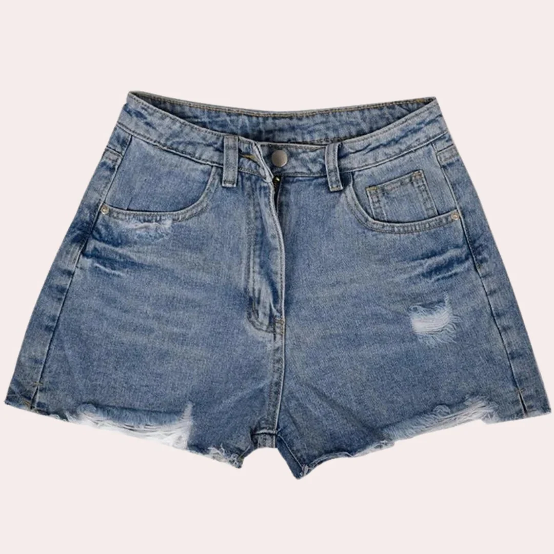 Trendy Denim Shorts for Women - Image 3