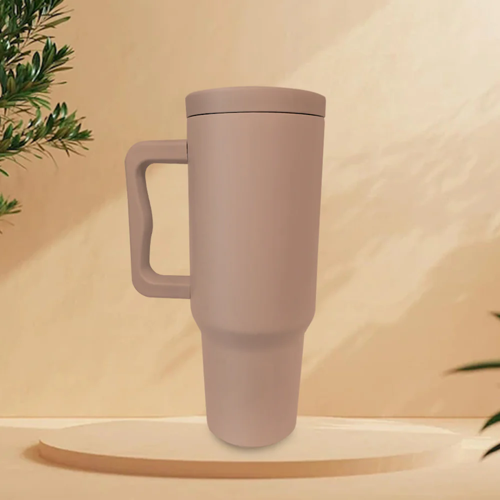 Trendy Stainless Steel Insulated Water Bottle with Straw and Handle - Image 6