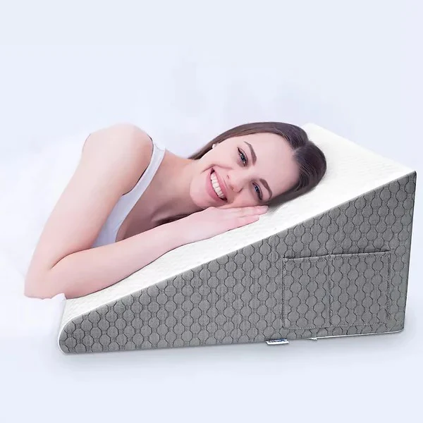Triangle Memory Foam Wedge Pillow for Sleeping - Image 2
