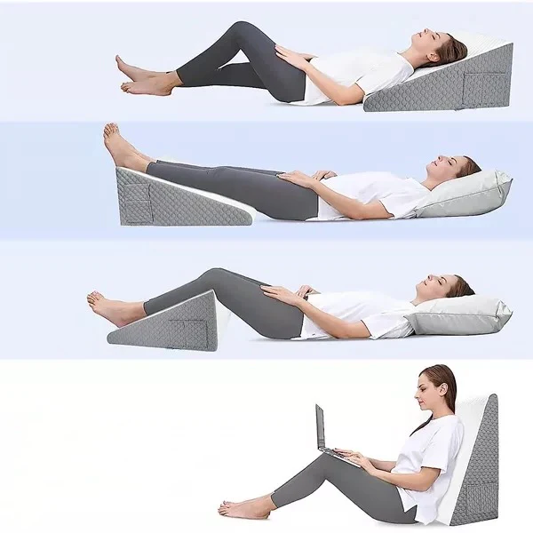 Triangle Memory Foam Wedge Pillow for Sleeping - Image 5
