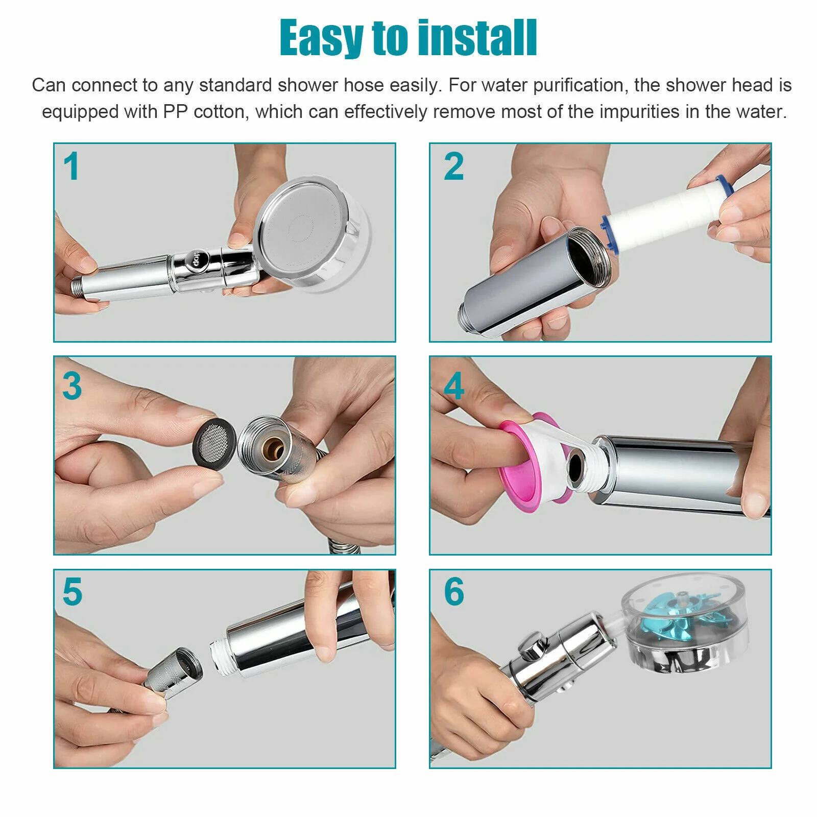 Turbo Propeller Shower Head - Image 6