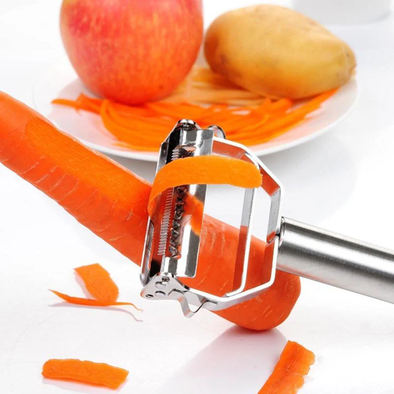 Ultra-sharp stainless steel multifunction vegetable peeler - Image 4