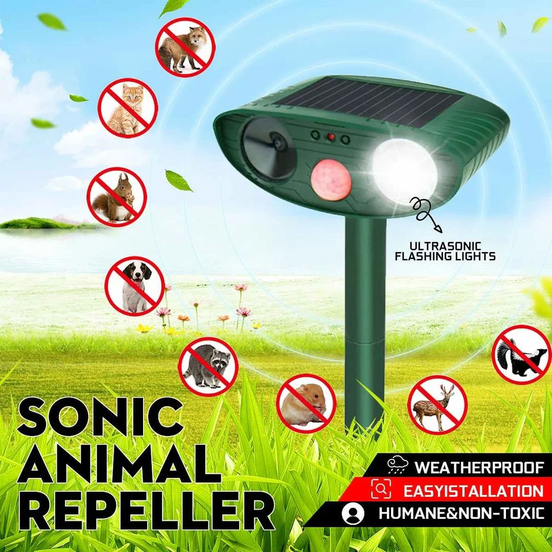 Ultrasonic Chipmunk Repeller - Solar Powered - Get Rid of Chipmunks in 48 Hours - Image 2
