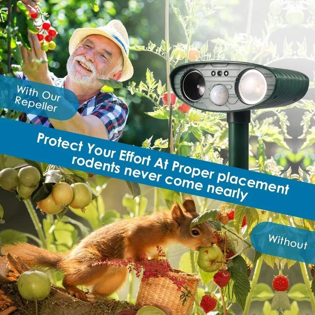 Ultrasonic Chipmunk Repeller - Solar Powered - Get Rid of Chipmunks in 48 Hours - Image 4