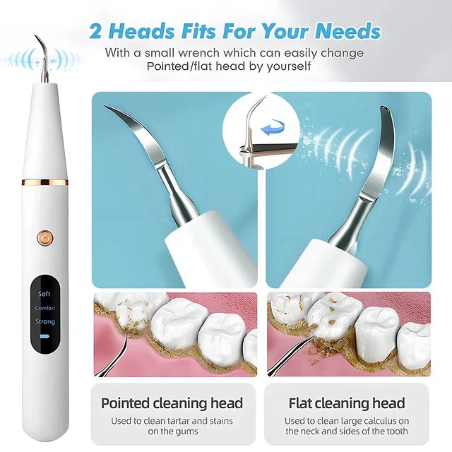 Ultrasonic Scaling Wand: Efficient and safe tooth cleaning at home with LED light and USB quick-charge function - Image 5