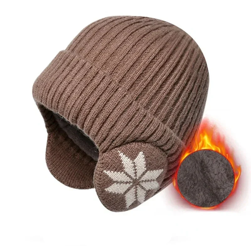 Unisex Winter Knit Beanie with Ear Protection - Image 8